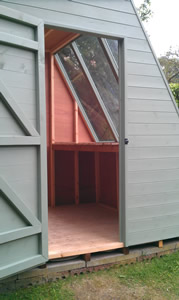Potting shed interior